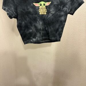 Kids Black Graphic T-Shirt